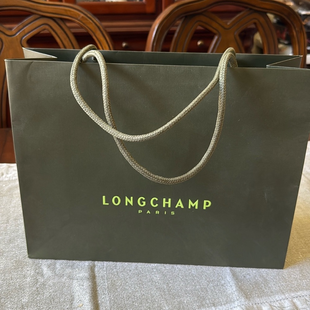 Longchamp Paris Paper Shopping Bag
